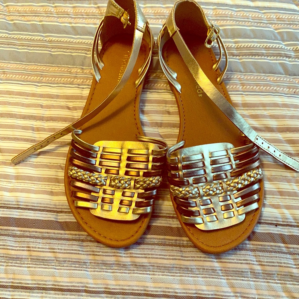 Gold sandals